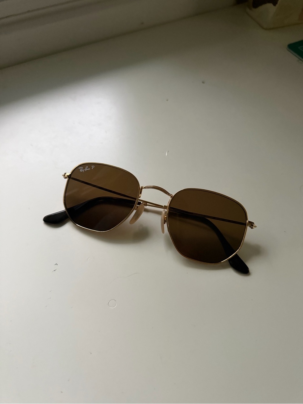Ray-Ban Women's Gold Frame Brown Lens Sunglasses